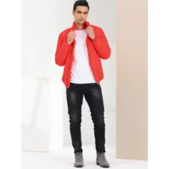 Lars Amadeus Men's Puffer Jacket Winter Warm Full Zip Stand Collar Quilting Coat -Refrigiwear US Shop GUEST 9b0459c6 c716 42a0 b9a5 248e0ac6ba6e