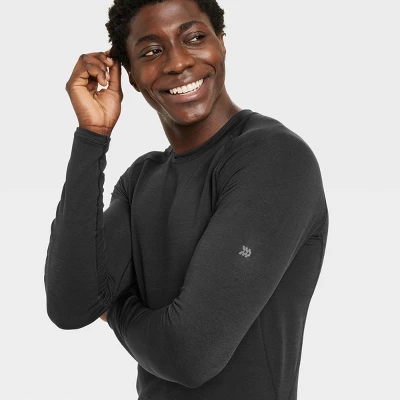 Men's Fitted Cold Mock Long Sleeve Athletic Top - All In Motion™ 4 Men's Fitted Cold Mock Long Sleeve Athletic Top - All In Motion™ - Image 2