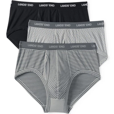 Lands' End Men's Comfort Knit Brief 3 Pack 6 Lands' End Men's Comfort Knit Brief 3 Pack - Image 4