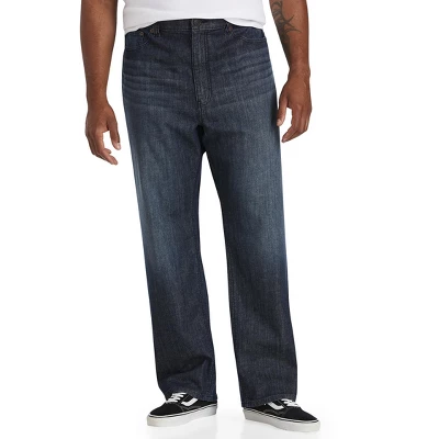 True Nation Loose-Fit Stretch Dark Wash Jeans - Men's Big And Tall 5 True Nation Loose-Fit Stretch Dark Wash Jeans - Men's Big And Tall - Image 3