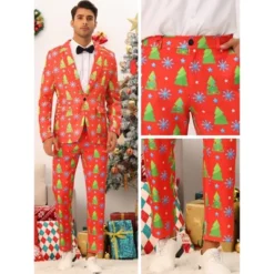 Lars Amadeus Men's Flat Front Funny Party Cosplay Costume Christmas Printed Pants -Refrigiwear US Shop GUEST a492d288 6250 44b2 9a41 a6e5e9612680