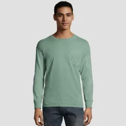 Hanes Men's Long Sleeve 1901 Garment Dyed Pocket T-Shirt -Refrigiwear US Shop GUEST a5478338 3e13 49c3 9750 0eb4c62d1e79