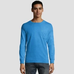 Hanes Men's Long Sleeve 1901 Garment Dyed Pocket T-Shirt -Refrigiwear US Shop GUEST a5dbbabf 242f 42a2 a350 1ed6246b9e3d