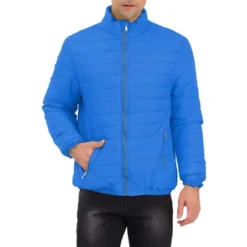 Lars Amadeus Men's Puffer Jacket Winter Warm Full Zip Stand Collar Quilting Coat -Refrigiwear US Shop GUEST a859776b 0b32 4060 9a64 7b750c197e1b