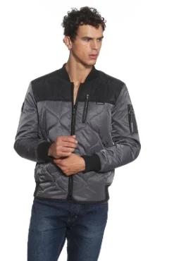 Members Only Men's Oval Quilt Bomber Jacket -Refrigiwear US Shop GUEST a8dc64e5 cf12 458c ad32 b95628cba172