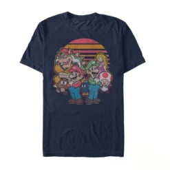 Men's Nintendo Super Mario Retro Friends T-Shirt -Refrigiwear US Shop GUEST a9757d5c 9877 4974 af68 c9c2b1b13673