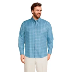 Lands' End Men's Traditional Fit No Iron Twill Shirt -Refrigiwear US Shop GUEST aa2ce098 09c4 4824 9735 02230204c632