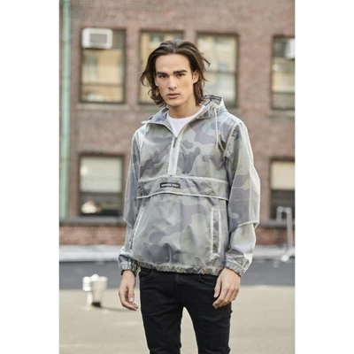 Members Only Mens Printed Camo Transluscent Pullover Half Zip Layering Jacket 4 Members Only Mens Printed Camo Transluscent Pullover Half Zip Layering Jacket - Image 2