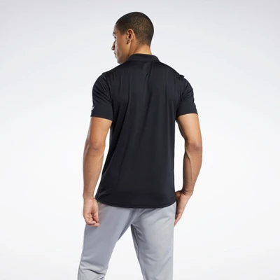 Reebok Workout Ready Polo Shirt Mens Athletic T-Shirts 4 Reebok Workout Ready Polo Shirt Mens Athletic T-Shirts - Image 2