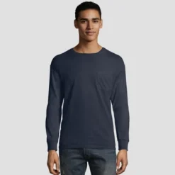 Hanes Men's Long Sleeve 1901 Garment Dyed Pocket T-Shirt -Refrigiwear US Shop GUEST ac34179b 3ffb 43f5 82c0 d3a5e60e7d6c