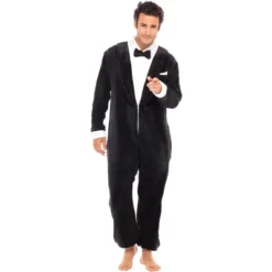 Men's Tuxedo Adult Onesie, Plush Fleece Novelty Pajamas Set -Refrigiwear US Shop GUEST acc31e1a 9789 46a9 b38e 9619018f7d42
