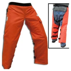 Forester Wrap Around Chainsaw Chaps - Orange