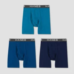 Hanes Premium Men's Comfort Flex Fit Boxer Briefs 3pk - Blue -Refrigiwear US Shop GUEST b3c69256 94f4 4237 a59c 846abf47fd8e
