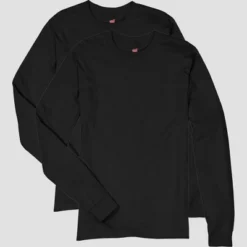 Hanes Men's Long Sleeve 4pk Comfort Soft Crewneck T-Shirt