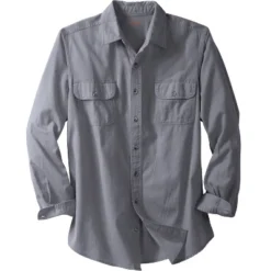 Boulder Creek By KingSize Men's Big & Tall Long Sleeve Denim And Twill Shirt -Refrigiwear US Shop GUEST c4fd32a9 c04e 4b5e 947e cad414c546a9