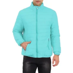 Lars Amadeus Men's Puffer Jacket Winter Warm Full Zip Stand Collar Quilting Coat -Refrigiwear US Shop GUEST c9313afa 12ba 4840 a8be dda82165d3f7