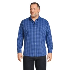 Lands' End Men's Traditional Fit Comfort-First Shirt With Coolmax Printed -Refrigiwear US Shop GUEST cac37a84 b34f 457b b57d 72e88697631a
