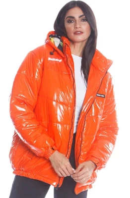 Members Only Women's Shiny Collab Puffer Oversized Jacket 6 Members Only Women's Shiny Collab Puffer Oversized Jacket - Image 4