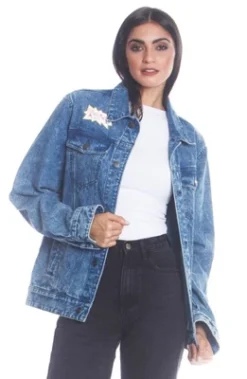 Members Only Women's Chuckie Nickelodeon Denim Oversized Jacket -Refrigiwear US Shop GUEST cf9cc345 6b02 44a3 83bb b9ae89ee1468