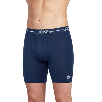 Jockey Men's Organic Cotton Stretch 6.5" Boxer Brief - 3 Pack 3 Jockey Men's Organic Cotton Stretch 6.5" Boxer Brief - 3 Pack