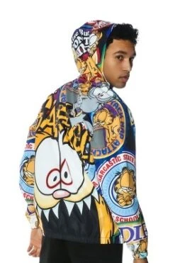 Members Only Men's Garfield Windbreaker Jacket - Multi -Refrigiwear US Shop GUEST d4cf0454 34c9 46eb 8653 b519dd0fccb4
