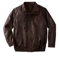 KingSize Men's Big & Tall Leather Bomber Jacket -Refrigiwear US Shop GUEST d7164e63 5d2d 45b2 8ea9 35400682d30b