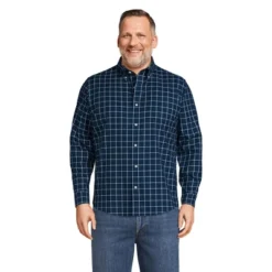 Lands' End Men's Traditional Fit No Iron Twill Shirt -Refrigiwear US Shop GUEST d97906fe 8d29 4ef7 82c0 a129d06f6308