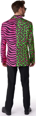 Front Page 48 Suitmeister Men's Party Blazer - Party Animal Neon - Multicolor