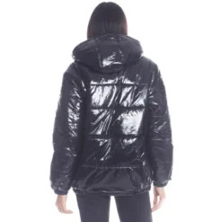 Members Only Women's Shiny Collab Puffer Oversized Jacket