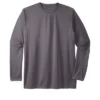 KingSize Men's Big & Tall Moisture Wicking Long-Sleeve Crewneck Tee