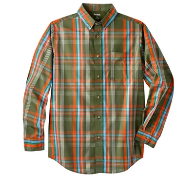 KingSize Men's Big & Tall Long Sleeve Wrinkle Free Sport Shirt 8 KingSize Men's Big & Tall Long Sleeve Wrinkle Free Sport Shirt - Image 6