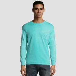 Hanes Men's Long Sleeve 1901 Garment Dyed Pocket T-Shirt -Refrigiwear US Shop GUEST f20c4e5b 8a36 45b0 b1cc b2a6b6afe8cc
