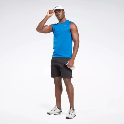 Reebok Training Sleeveless Tech T-Shirt Mens Athletic Tank Tops 3 Reebok Training Sleeveless Tech T-Shirt Mens Athletic Tank Tops
