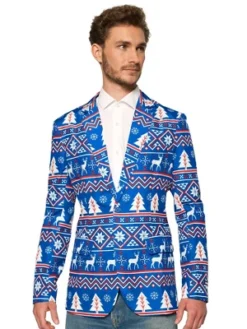 Suitmeister Men's Christmas Blazer - Christmas Blue Nordic Jacket - Blue -Refrigiwear US Shop GUEST f6a2df91 3d1f 4e6b 8e33 964eab2f185c