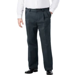 KingSize Men's Big & Tall Relaxed Fit Wrinkle-Free Expandable Waist Pleated Pants -Refrigiwear US Shop GUEST fad62931 d6ec 48d5 a0fd df391154afe2
