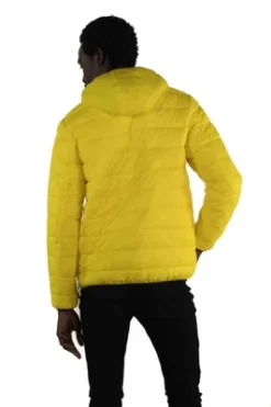 Front Page 46 Members Only Mens Pullover Half Zip Puffer Jacket With Hood