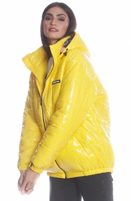 Members Only Women's Shiny Collab Puffer Oversized Jacket 8 Members Only Women's Shiny Collab Puffer Oversized Jacket - Image 6