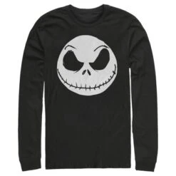 Men's The Nightmare Before Christmas Halloween Jack Skellington Big Face Long Sleeve Shirt -Refrigiwear US Shop GUEST ff0680d7 99a3 4696 bfdc 15d9967a5cd5