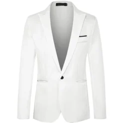 Lars Amadeus Men's Formal Slim Fit Blazer Single Breasted One Button Dress Suit Sports Coat -Refrigiwear US Shop GUEST ff0e5444 4be8 4207 8c26 5006178119a7